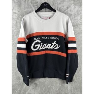 Mitchell & Ness San Fransisco Giants Sweatshirt Striped Retro Mens Large MLB